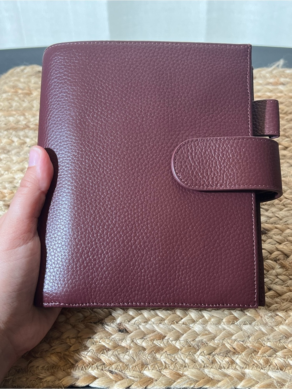 MOTERM luxe rings (30mm) Pebbled Leather Organizer Binder A6 with 2 flyleaf - Picture 9 of 9
